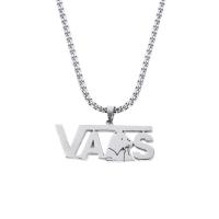 Titanium Steel Necklace Alphabet Letter fashion jewelry & Unisex original color Length Approx 27.5 Inch Sold By PC