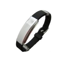 Braccialetti in silicone, Titantium acciaio, with silicone, unisex & regolabile, nessuno, 60mm, Venduto da PC