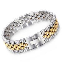 Bracelet d'acier titane, pour homme, plus de couleurs à choisir, 15mm, Longueur Environ 8.07 pouce, Vendu par PC