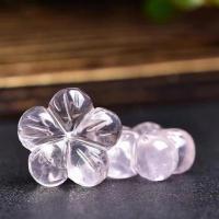 Természetes Quartz Medálok, Rose Quartz, Virág, a nő, rózsaszín, 14mm, Által értékesített PC