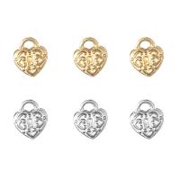 Stainless Steel Heart Pendants 304 Stainless Steel Vacuum Ion Plating Unisex Sold By PC