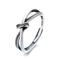 925 Sterling Silver Finger Rings polished Adjustable & for woman original color Sold By PC