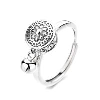 Sterling Silver Jewelry Finger Ring, 925 sterline d'argento, lucido, Regolabile & per la donna, colore originale, Venduto da PC