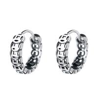 925 sterling zilver Huggie Hoop Earring, gepolijst, mode sieraden & voor vrouw, oorspronkelijke kleur, Verkocht door pair