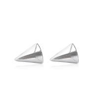 Sterling Silver Jewelry Earring, 925 Sterling Silver, Eitleán, plátáilte, do bhean, dathanna níos mó le haghaidh rogha, 9x6mm, Díolta De réir Péire