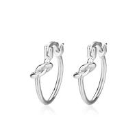 925 Sterling Silver Hoop Earrings plated for woman Sold By Pair