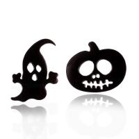 Stainless Steel Stud Earrings 304 Stainless Steel Vacuum Plating Unisex & Halloween Jewelry Gift Sold By Pair