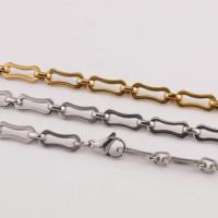 Stainless Steel Chain Ogrlica, 304 nehrđajućeg čelika, bez spolne razlike & različitih stilova za izbor, više boja za izbor, 600x6mm, Prodano By PC