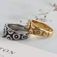 Titanium Steel Finger Ring plated & for woman Sold By PC