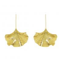 Zinc Alloy Drop Earring, forgyldt, mode smykker & for kvinde, flere farver til valg, 69x48mm, Solgt af par