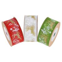 Christmas Ribbons Polyester Christmas Design & DIY 25mm Sold By Spool