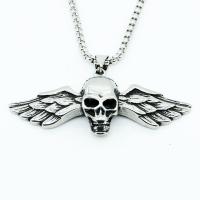 Titanium Steel Pendants Wing Shape vintage & DIY & for man & blacken silver color Sold By PC