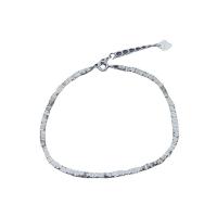 Bracelets en argent sterling, Argent sterling 925, poli, bijoux de mode & pour femme, couleur originale, 190mm, Vendu par PC