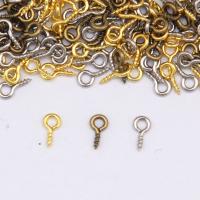 Iron Hooks Eye Screws Nail plated DIY Sold By Bag