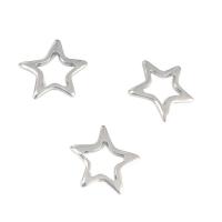 Rostfritt stål Smycken Hängen, 304 rostfritt stål, Star, DIY & ihålig, ursprungliga färgen, 15x15x2mm, Säljs av PC