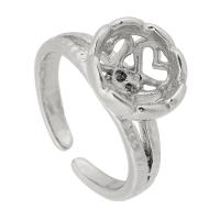 316 Stainless Steel Bezel Ring Base, mode smykker & Unisex, oprindelige farve, 12x11.5mm,9mm,4mm, Størrelse:7, Solgt af PC