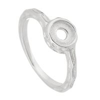 316 acciaio inox base anello a lunetta, gioielli di moda & unisex, colore originale, 9x8mm,2mm, Misura:8.5, Venduto da PC