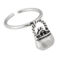 Vinger Ring in edelstaal, 316 Roestvrij staal, mode sieraden & voor vrouw, oorspronkelijke kleur, 11x16mm,2mm, Maat:7, Verkocht door PC