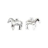 Zinc Alloy Animal Pendants Horse antique silver color plated Unisex nickel lead & cadmium free Approx Sold By Bag