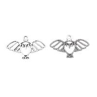 Zink Alloy Animal Hängen, Owl, plated, Unisex & ihålig, fler färger för val, nickel, bly och kadmium gratis, 29x18x1mm, Ca 100PC/Bag, Säljs av Bag