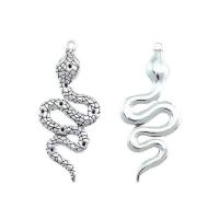 Zinc Alloy Pendant Rhinestone Setting Snake plated DIY nickel lead & cadmium free Approx Sold By Bag