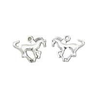 Zinc Alloy Animal Pendants Horse antique silver color plated Unisex nickel lead & cadmium free Approx Sold By Bag