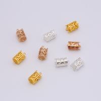 Brass Sieraden Connector, Messing, hoge kwaliteit verguld en nooit vervagen, DIY & 1/5 lus, meer kleuren voor de keuze, nikkel, lood en cadmium vrij, 7x13mm, Verkocht door PC