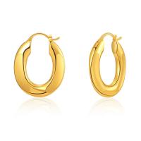 Pendientes de Aro en Latón, metal, 18K chapado en oro, Joyería & para mujer, dorado, libre de níquel, plomo & cadmio, 22*6mm,28mm, Vendido por Par