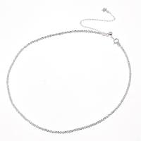 Conjuntos de joyería de plata esterlina 925, pulsera & collar, Plata de ley 925, chapado en color de plata, diferentes estilos para la opción & para mujer, plateado, Vendido por Grupo