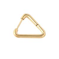 Huggie Anneau d'oreille, Acier inoxydable 304, triangle, pour femme & creux, plus de couleurs à choisir, 20x2mm, Vendu par PC