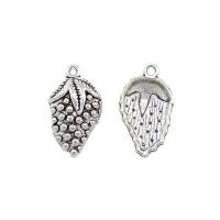 Zinc Alloy Fruit Shape Pendants Grape antique silver color plated Unisex nickel lead & cadmium free Approx Sold By Bag