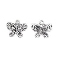 Zinc Alloy Animal Pendants Butterfly antique silver color plated Unisex nickel lead & cadmium free Approx Sold By Bag