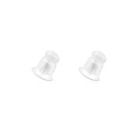 Resin Ear Nut Component, sprøjtestøbning, forskellige stilarter for valg, oprindelige farve, 500pc'er/Lot, Solgt af Lot