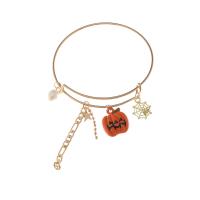 Halloween armbånd, Zinc Alloy, med Resin, forgyldt, Halloween smykker gave & justerbar & for kvinde & emalje, flere farver til valg, 63mm, Solgt af PC