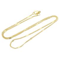 Collana catena in ottone, placcato color oro, unisex, Lunghezza Appross. 17.5 pollice, 10PC/lotto, Venduto da lotto