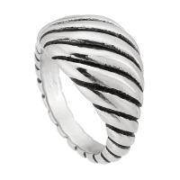 Bague en acier inoxydable, Acier inoxydable 316, bijoux de mode & pour femme, couleur originale, 12mm,4mm, Taille:5.5, Vendu par PC