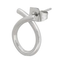 Stainless Steel Stud Øreringe, 316 Stainless Steel, mode smykker & Unisex, oprindelige farve, 10x15mm, Solgt af PC