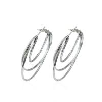 Sinc Alloy Earrings, plátáilte, jewelry faisin & do bhean, dathanna níos mó le haghaidh rogha, 45mm, Díolta De réir Péire