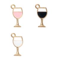 Zinc Alloy Enamel Pendants Cup gold color plated Unisex nickel lead & cadmium free Approx Sold By Bag