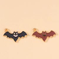 Zinc Alloy Enamel Pendants Bat gold color plated Unisex nickel lead & cadmium free Approx Sold By Bag