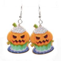 Acrylic Jewelry Earring with Iron Halloween Design & for woman Sold By Pair