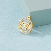 Stainless Steel Pendants 304 Stainless Steel fashion jewelry & DIY & with rhinestone 20mm Sold By PC