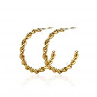 Lo zinco in lega Stud Earring, lega in zinco, placcato, gioielli di moda & per la donna, oro, 30mm, Venduto da coppia