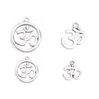 Zinc Alloy Pendants antique silver color plated DIY & hollow Sold By Bag