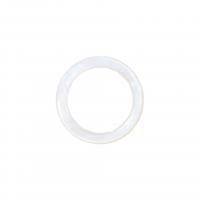 Shell Finger Ringar, Sötvatten Shell, Donut, Sned, Unisex, vit, 2.50mm, Innerdiameter:Ca 17mm, Säljs av PC