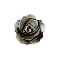 Haarschmuck DIY Ergebnisse, Muschel, Rose, geschnitzt, verschiedenen Materialien für die Wahl & halbgebohrt, keine, 8mm, verkauft von PC