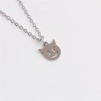 304 Stainless Steel Necklace polished Halloween Design & for woman original color Length 15.75 Inch Sold By PC