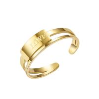 Vinger Ring in edelstaal, 304 roestvrij staal, 14K vergulde, mode sieraden & voor vrouw, gouden, 20mm, Verkocht door PC