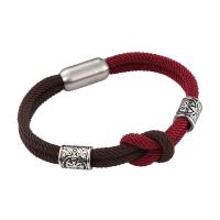 Milan Cord Armband, mit 316 Edelstahl, poliert, Modeschmuck & unterschiedliche Länge der Wahl & unisex, 8mm, verkauft von PC