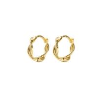 925 sterline d'argento Huggie Orecchino ad anello, placcato, gioielli di moda & per la donna, nessuno, 10mm, 10Pairspaio/lotto, Venduto da lotto